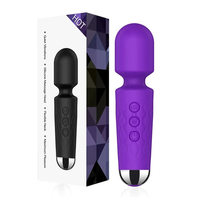 Magic-Wand Dildo Powerful AV Vibrator 20 Speeds for Women Nipple G Spot Clitoris Stimulator Female Masturbation Adult Sex Toys — image 8