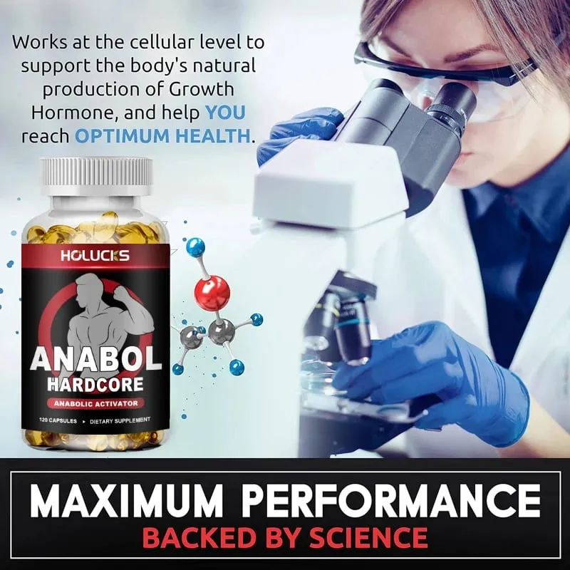 Anabol Hardcore Supplement Boost Workout Energy Muscle Growth & Protein Synthesis Balances Men Hormones