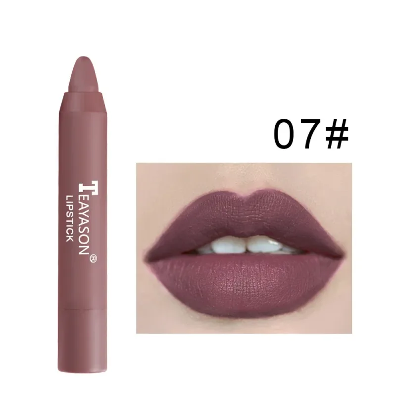 12 Colors Velvet Matte Lipsticks Pencil Waterproof Long Lasting Sexy Red Lip Stick on-Stick Cup Makeup Lip Tint Pen Cosmetic