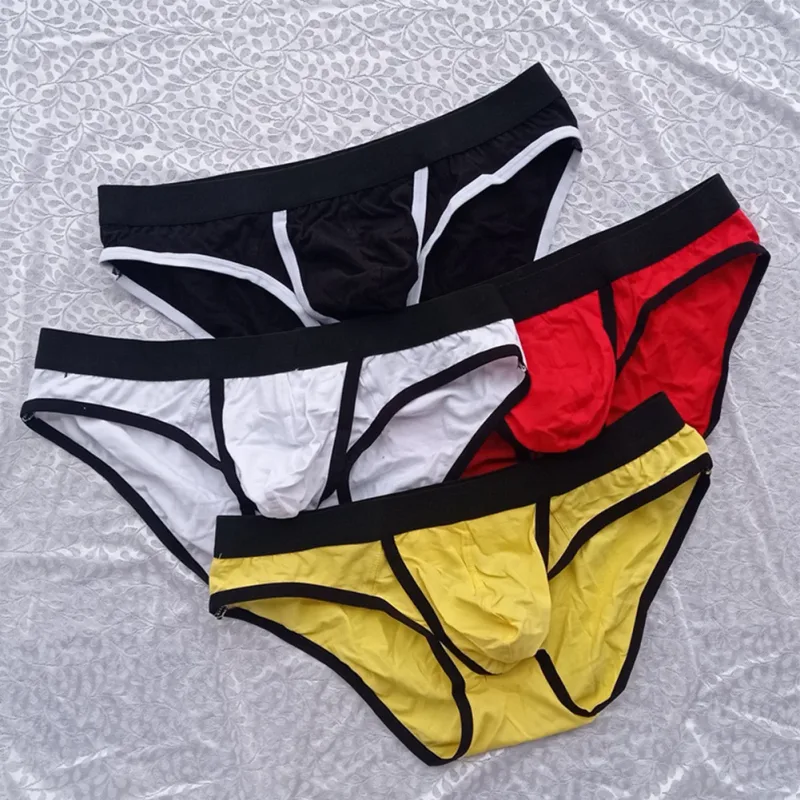 Gloednieuwe herenslips slipje ondergoed katoenmix elastische lage taille man M ~ 2XL zakje rekbare zomer alle seizoenen — image 8