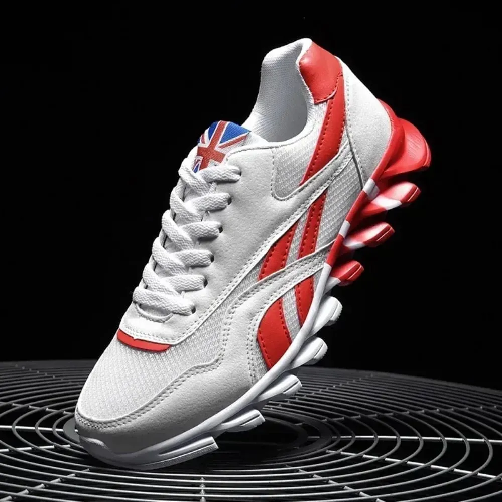 Brand Trend Size 36-48 Men's Wear-resistant Cushioning Thick-soled Fitness Sneakers Outdoor Breathable Running Shoes for Men — image 7