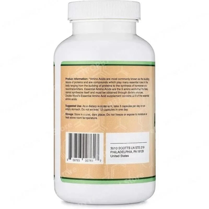 Essential Amino Acids 225 Capsules – All 9 Essential Aminos for Muscle Support & Nutrient Absorption