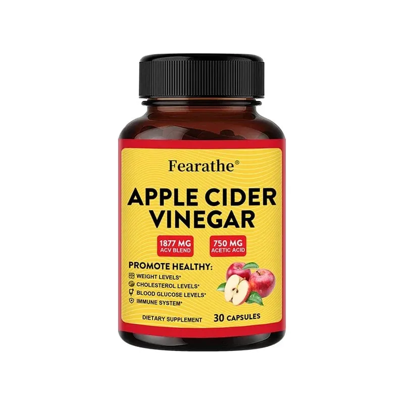 Apple Cider Vinegar Capsules with Zinc & Vitamin D3 Support Metabolic Immune Digestive Gut Wellness & Daily Body Management