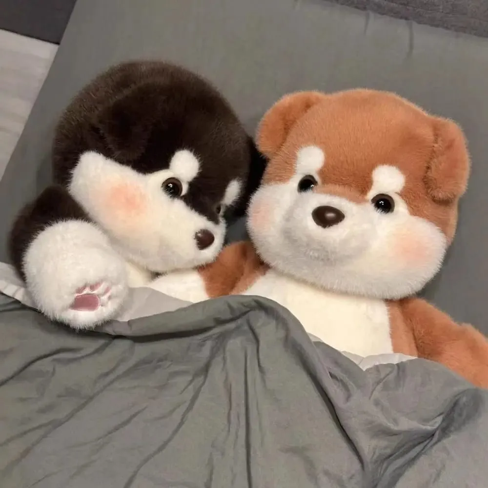 Creative Gift Soft Dog Stuffed Animal Plush Pillow Emotional Support Cute Stuffed Animals Plush 17.7inch Plush Pillow