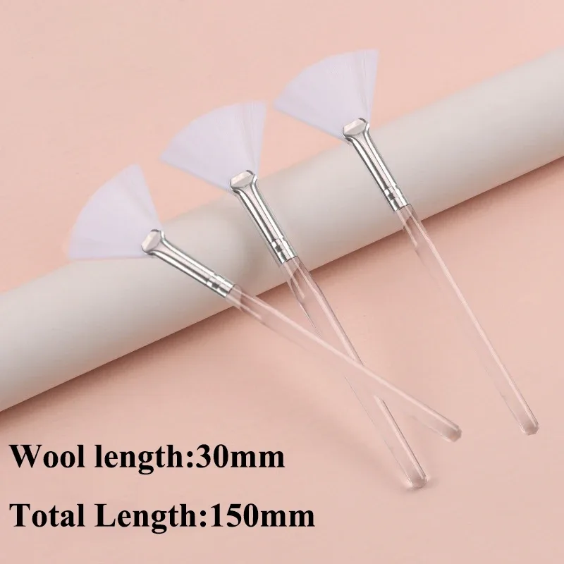 Praktikal na Facial Brushes Fan Makeup Brushes Portable Mask Brush Mga Cosmetic Tool para sa Babae Flexible Facial Soft Mask Applicator — image 11