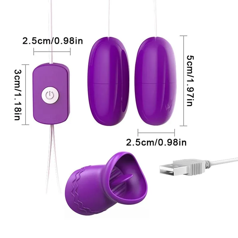 Sucking Licking Vibrator Tongue Licking Clitoris Nipples Sucker Massager for Women Vacuum Stimulator Sex Toys Adult Products 18+