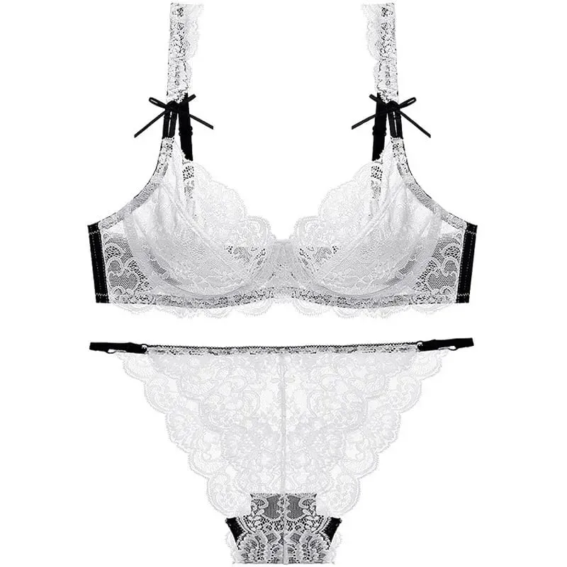 French Thin Bra for Women Ultra Thin Cup Minimize Big Breast Lift Anti Sag Underwire Free Brassiere Spring Summer Daily Bra Suit