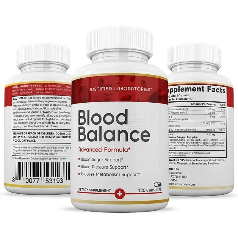 Advanced Formula Powerful Botanicals and Vitamins Healthy Blood Sugar Balance Non-GMO Gluten-free Dietary Supplement