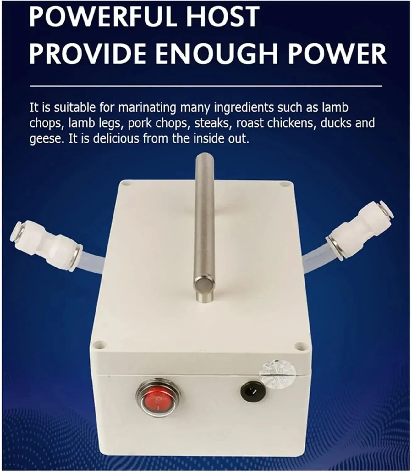 65W Electric Saline Injection Pump Meat Pickling Machine Meat Marinated Syringe Household Meat Processor