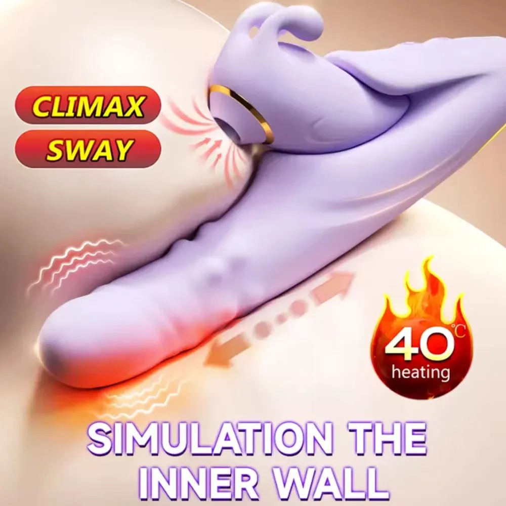 Vibromasseur à poussée détachable, stimulateur d'orgasme et de Clitoris, contrôle par application, 9 Modes de succion et 9 Modes télescopiques, jouets sexuels pour femmes