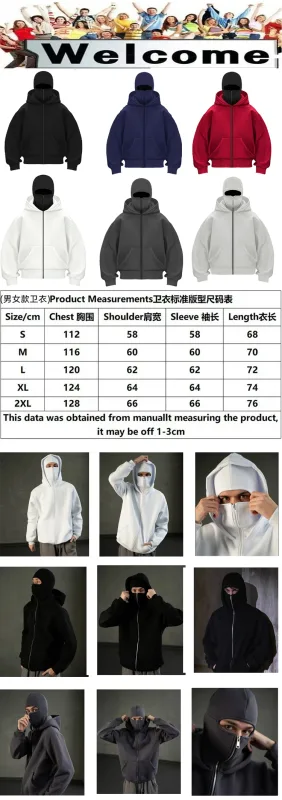 Men's Double-Capped Hooded Jacket For Car And Motorcycle Riding, Warm And Plush, Fashionable And Loose, With Zipper Hood