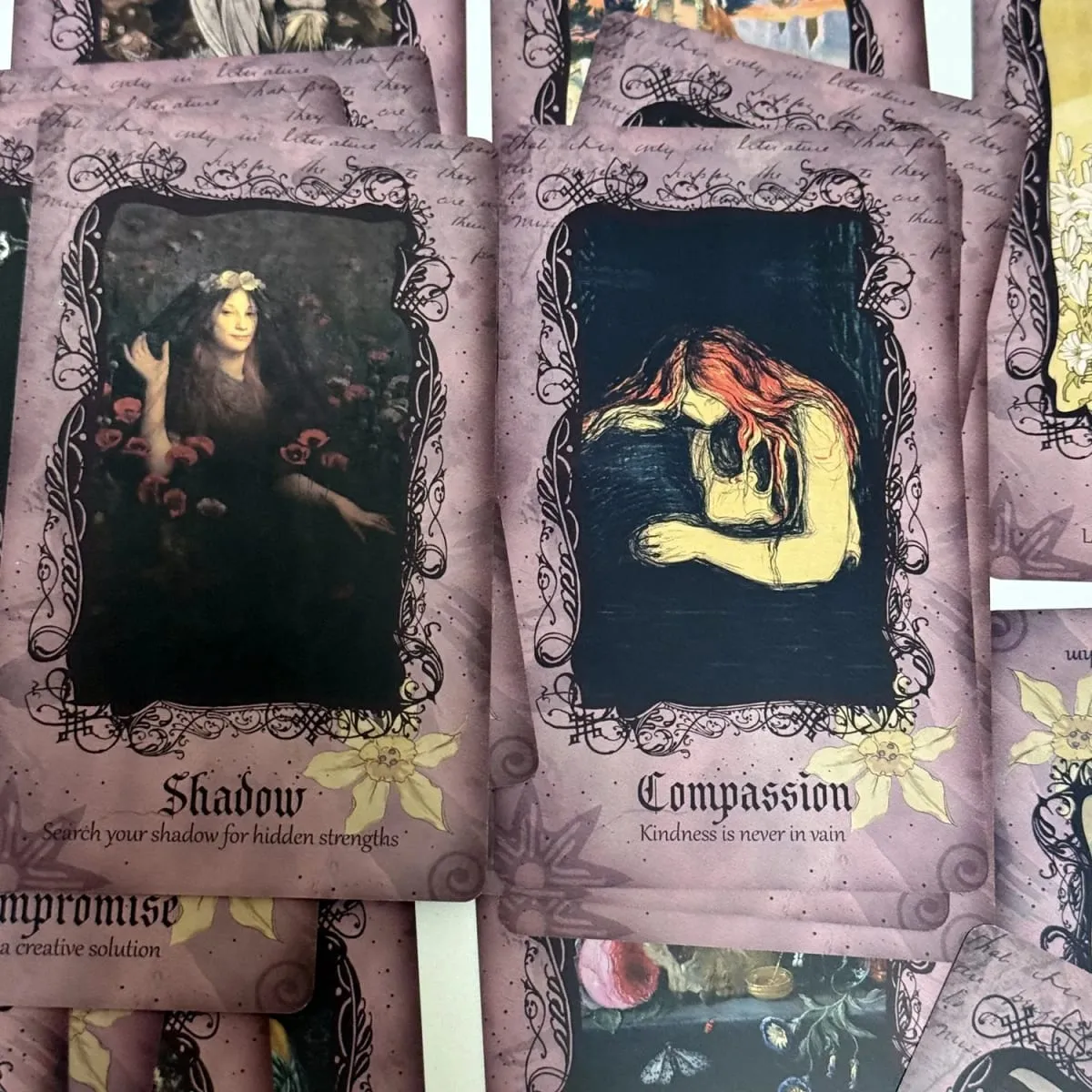 12*7cm Persephone Oracle Cards English 22 Pcs Shadow Work Goddess Deck Fortune Telling Toys