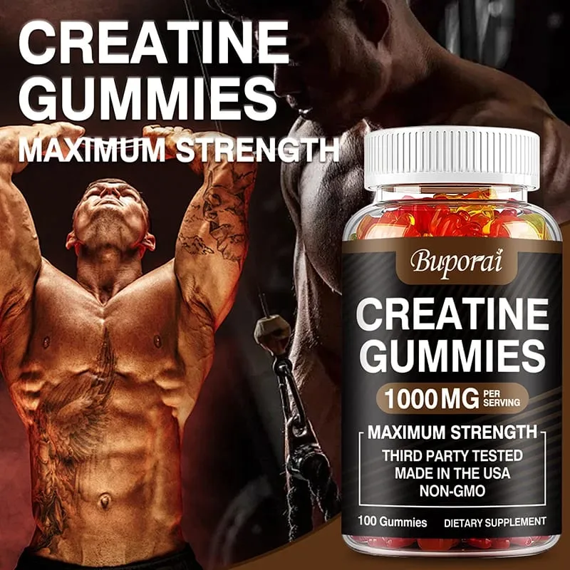 Kreatin monohydrátové gumy – před/po tréninku Fitness Posilování svalové hmoty Doplňky energie