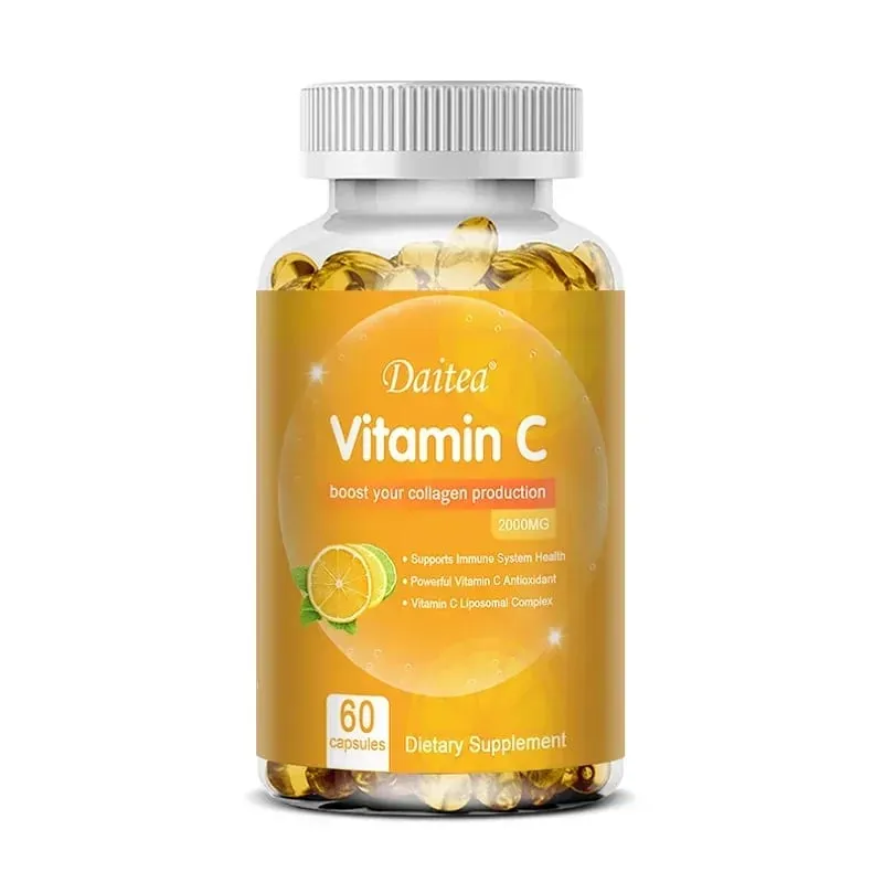 Vitamin C Capsules - 2000mg Promote Collagen Production Support Skin and Immune Health Powerful Antioxidant 120 Capsules — image 9