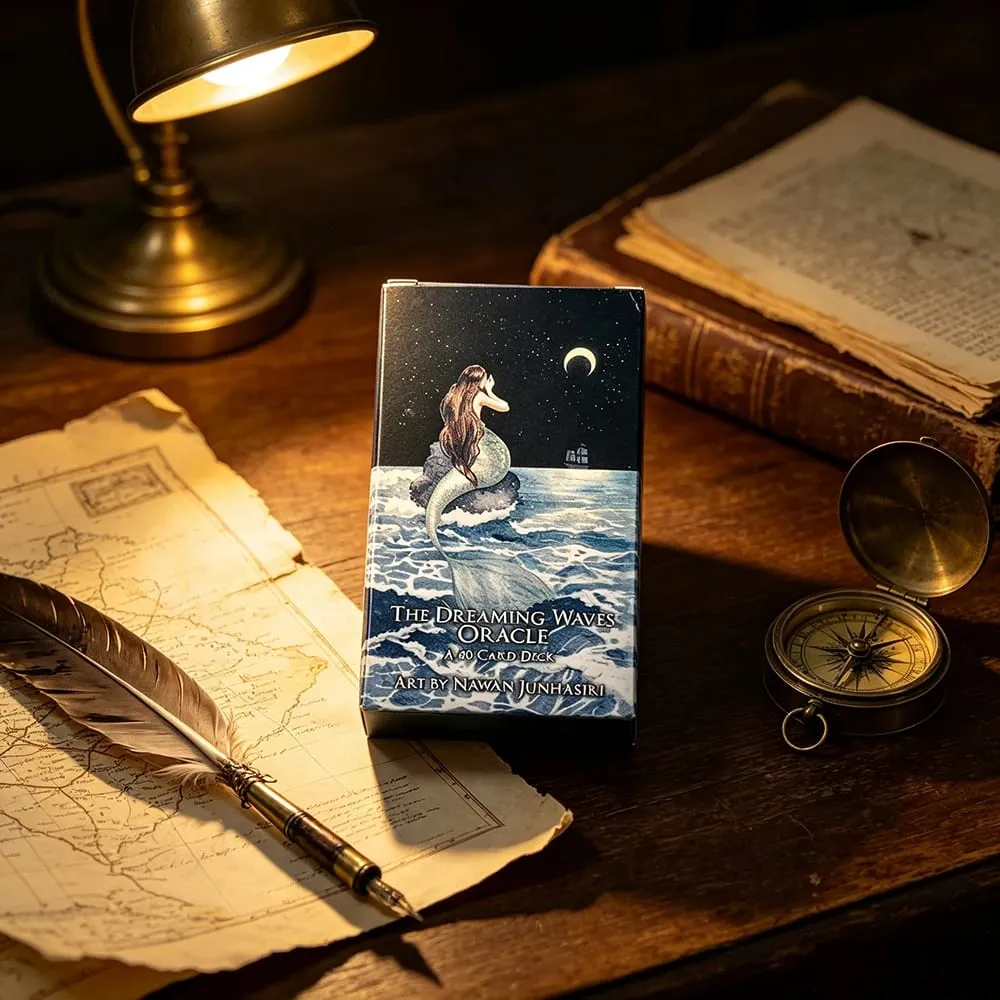 Dreaming Waves Oracle Cards 60 Cards Deep Emotional Guidance Cards Game Perfect for Emotional Healing & Intuitive Reading