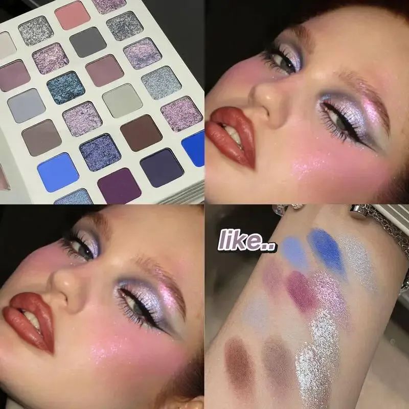 78 barev Profesionální paleta očních stínů Book Design All In One Makeup Set Shimmer Matte Highlighter Contour Blush Lip Gloss Cos
