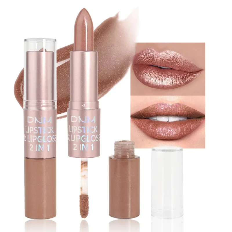 DNM Double Headed Mate Lipstick And Lip Gloss Long Lasting Makeup 2 In 1 Stick Moisturizing Lipgloss Tint Cosmetics Lip Stain — image 7
