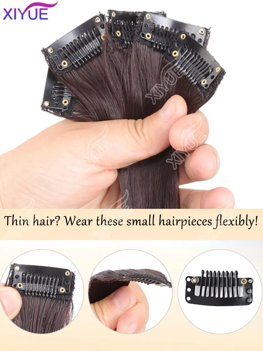 24 inch synthetic hair extension Wig patch invisible seamless for women 5-piece set straight to increase hair volume — image 6