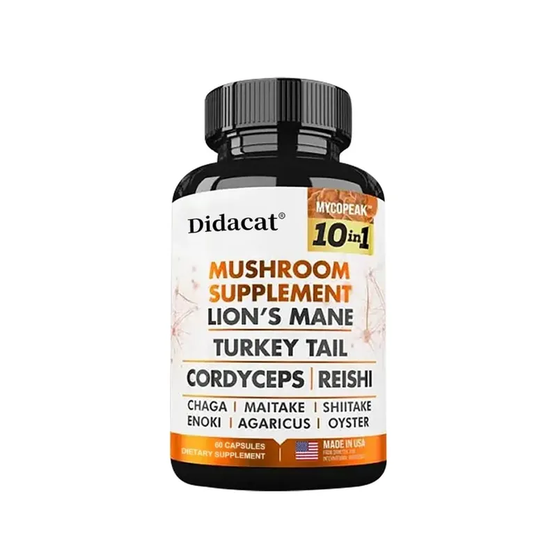 10x Mushroom Complex - Brain Nervous System Health and Memory Supplements Immunity Sleep Energy Mood Support