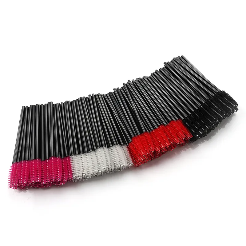 100pc Disposable Eyelash Brush Hollow Eyebrow Comb Lash Extension Makeup Brushes Mascara Stick Applicator Microbrush Beauty Tool