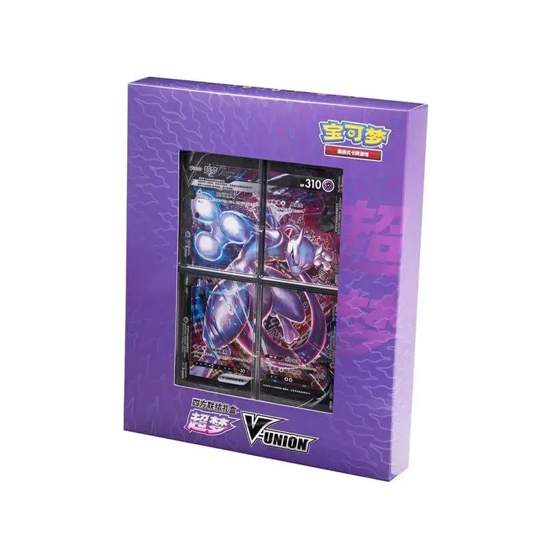 In Stock 100% Original Pokemon Ptcg Card Quartet Coupling V-Union Gift Boxes Pikachu Big Gather Moru Baker Mew-Two Ptcg Box