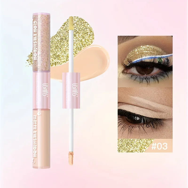 6 Color Waterproof and Sweat Proof Long Lasting Easy To Color Matte Eye Shadow Blue Highlight Natural Liquid Eye Shadow Makeup