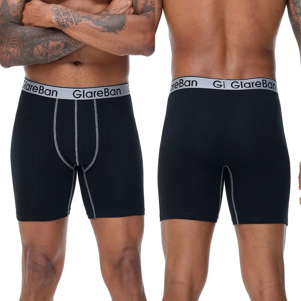 5pc ensemble mi-long coton aléatoire Boxer Shorts hommes sous-vêtements hommes caleçons pour hommes Boxershorts Slips culottes douces slips de marque — image 4