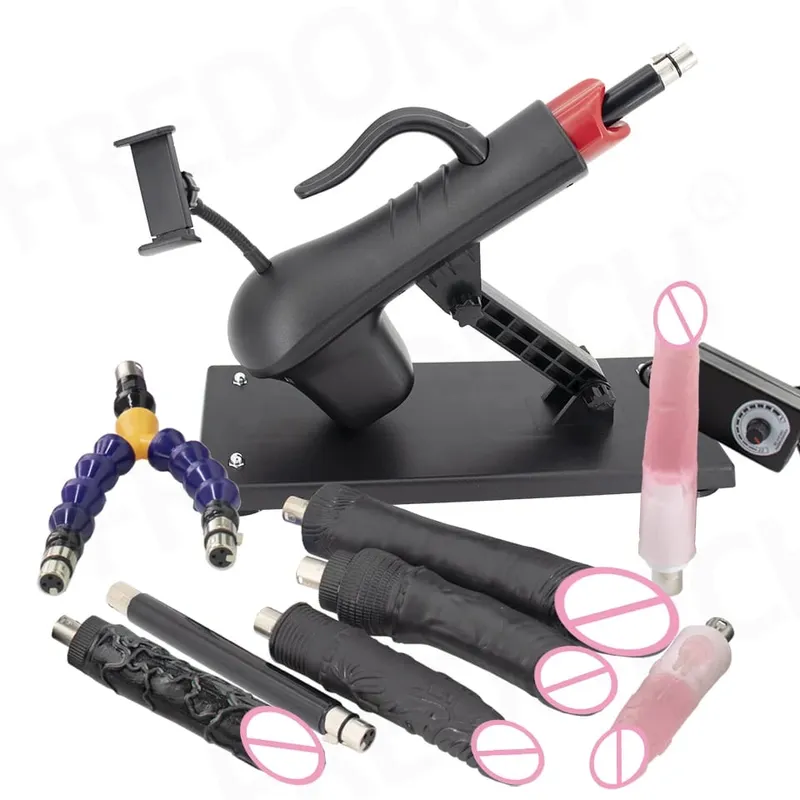Fredorch Automatic Retractable Sex Pumping Gun Machine with Dildo For Male and Female Masturbation Sex Toy 450 Stroke per minute — image 21