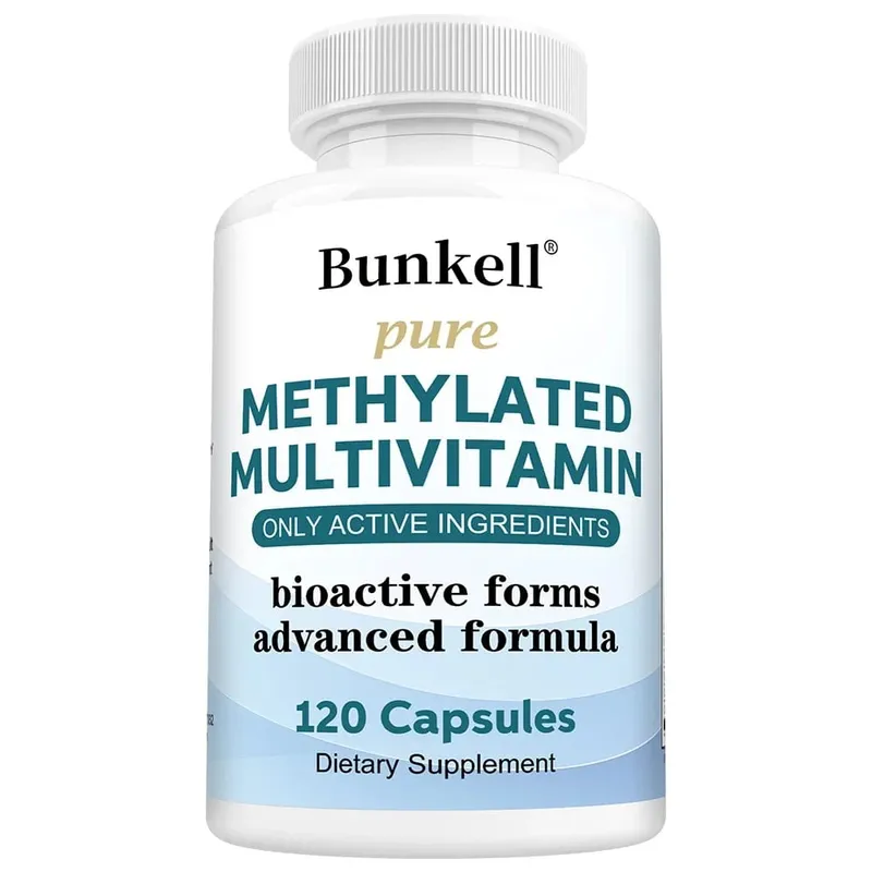 High-potency Methylated Multivitamin Supplement with Vitamins C D B12 To Support Energy and Focus and Maintain Heart Health