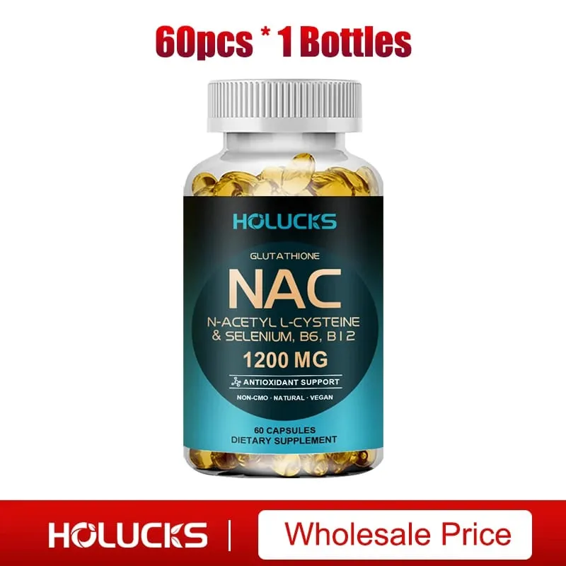 NAC Glutathione Food Supplement Detox & Antioxidant Anti-Aging for Liver Health Immune Support Skin Care Hair Nails — image 8