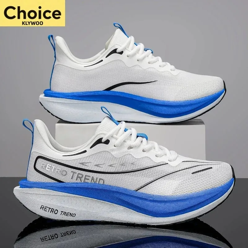 Running Shoes Carbon Board Profession Marathon Men Sports Breathable Lightweight Women's Comfortable Athletic Nonskid Sneakers