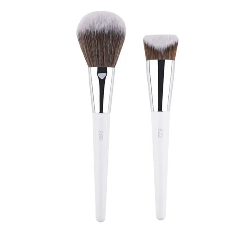 1 stk hvide pulver makeup børster 3D flydende foundation base make up børste Øjenskygge blanding Detail Face Eye Concealer Skønhedsværktøj