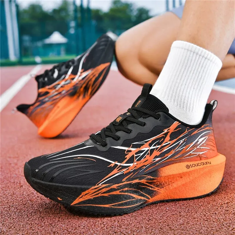 Men Marathon Running Shoes Sports Carbon Board Women's Comfortable Athletic Nonskid Sneakers Casual Basketball Walking Shoes — image 3