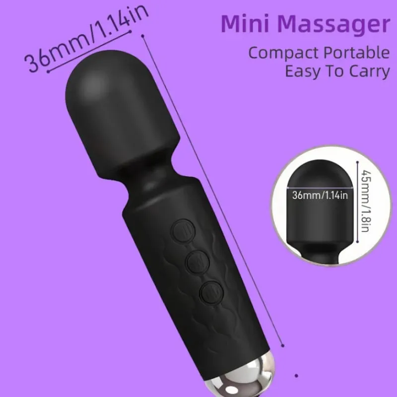 Výkonná 20rychlostní magická hůlka Stimulátor klitorisu Masážní přístroj G-Spot Dobíjecí přenosná sexuální hračka pro ženy — image 2