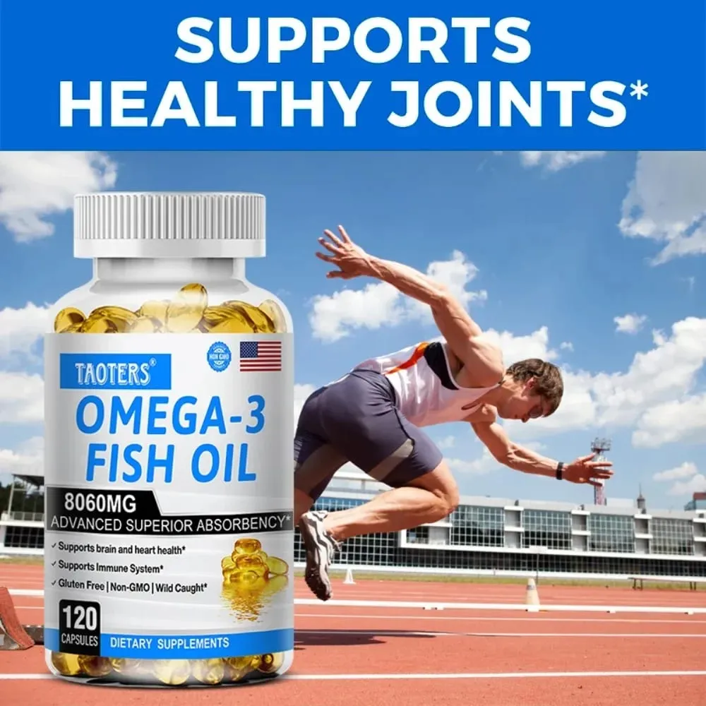 Omega-3 & EPA DHA – Heart Health Brain Health Inflammation Health Support Gluten-Free Easy To Swallow — image 5