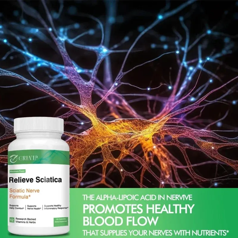 Sciatic Nerve Health Support - Helps Relieve Joint Pain Supports Daily Nervous System Bone & Nerve Health Balances Inflammation — image 6