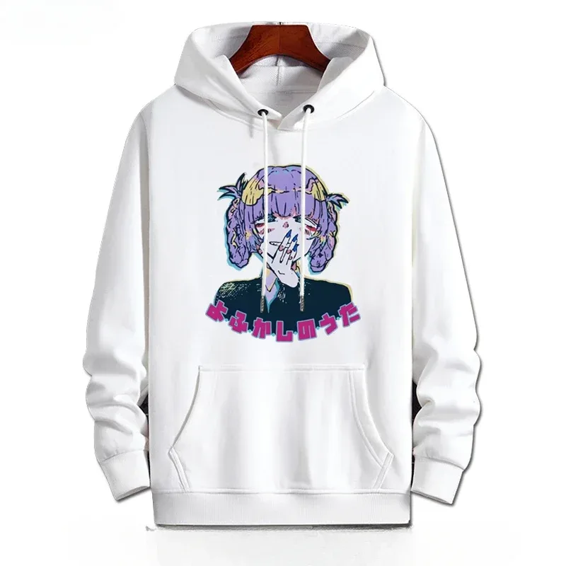 Y2K Anime CALL OF THE NIGHT Nazuna Nanakusa Nakakatawang Hoodie Hip Hop Graphic Sweatshirts Poleron Hombre Streetwear Harajuku Tracksui