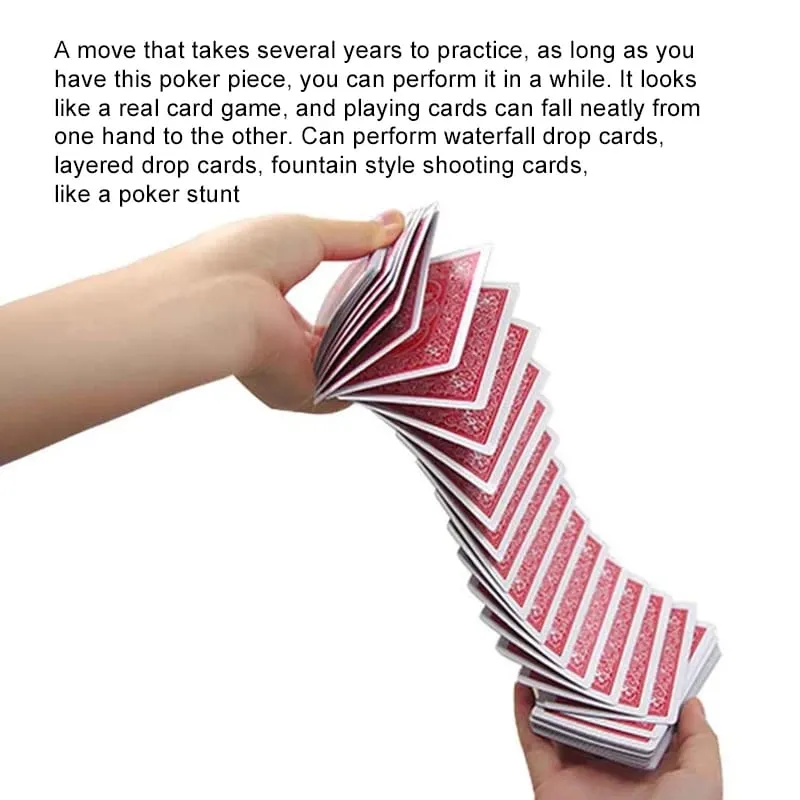 Magic Electric Deck Cards Prank Trick Prop Party Card Game Poker Acrobatics Waterfall Card Props Magic Performance Props TMZ