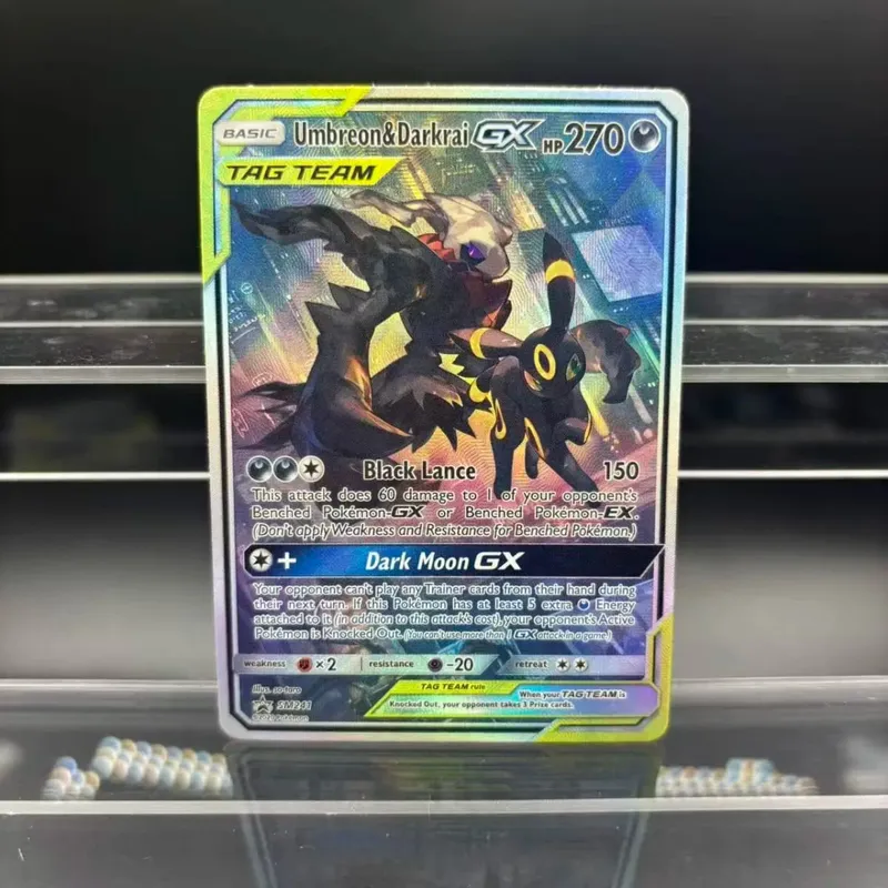 DIY Collection Cards Zekrom Umbreon Espeon Mewtwo GX EN Self Made Single Card Classic Game Anime Card Gift Toy