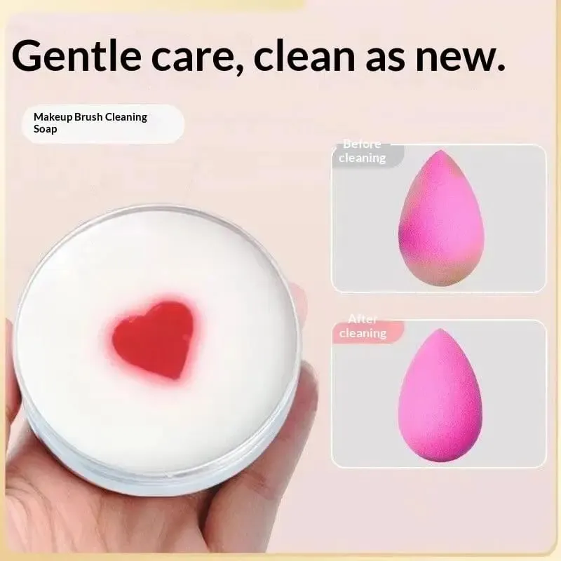 100g Portable Makeup Brush Cleaner Soap Multi-Functional Reusable Washing Soap Cosmetics Beauty Cleaner Tool for Brushes Sponges