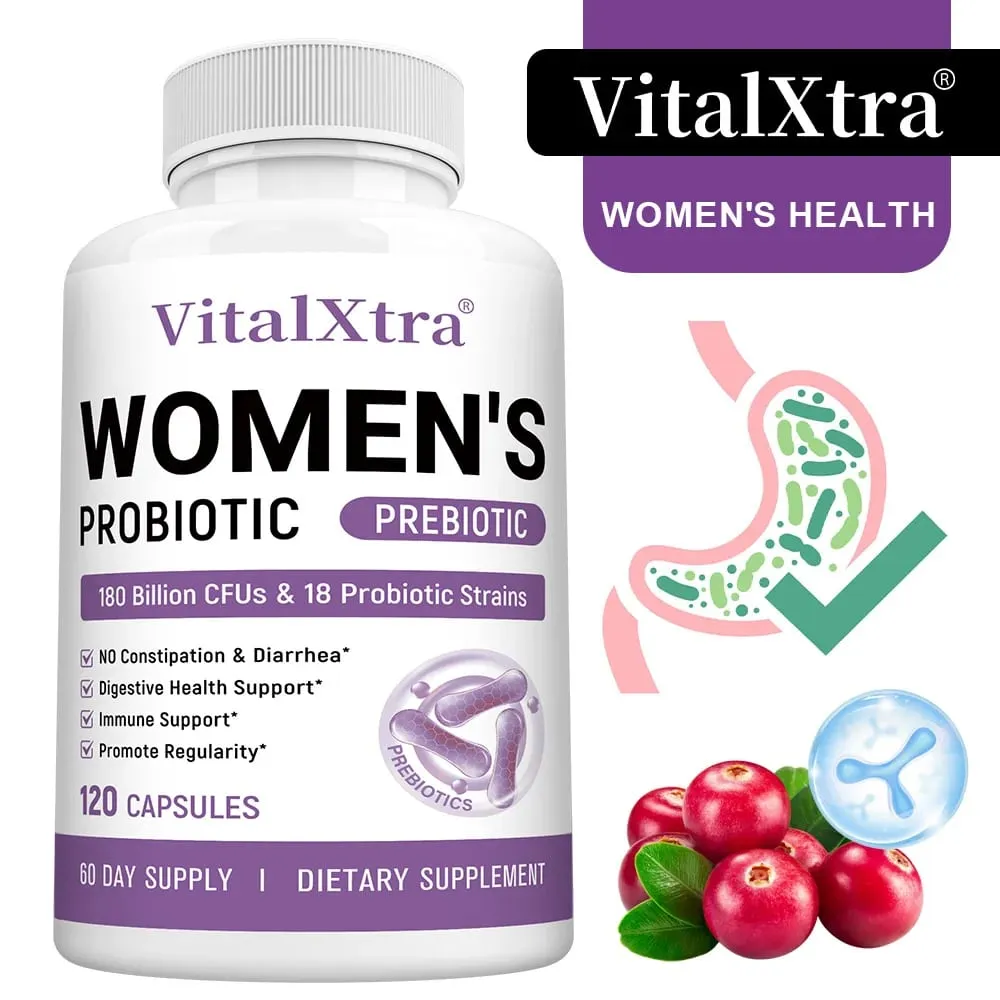 Women’s Probiotic 120 Caps 180 Billion CFU 18 Strains Digestive Immune Vaginal & Urinary Health Shelf Stable Gluten Free — image 1