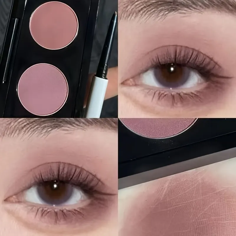 Phantom Bear Mini Dual Finish Eyeshadow Multi Shades for Daily Party Smoky Eye Makeup — image 3