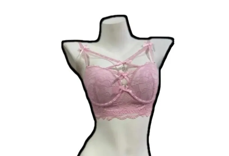 Magic Bust Boost Lace Bra Heart Pendant Decor Sexy Allure Women Underwear Push‑Up Lingerie S‑XL Size 32‑38AB Cups — image 3