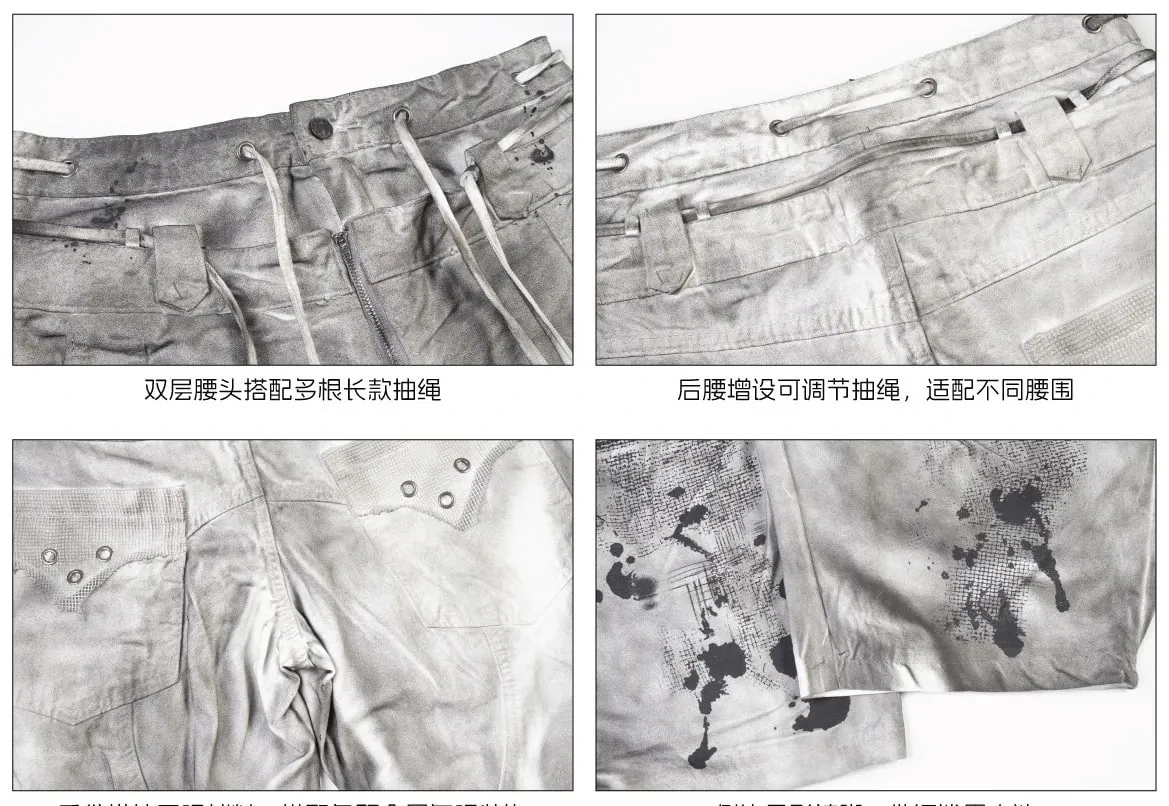 2026 New Stylish Original Streetwear Wornout Vintage Style Tie-dyed Baggy Wide Leg Jeans Men Handsome Denim Pants JY8691