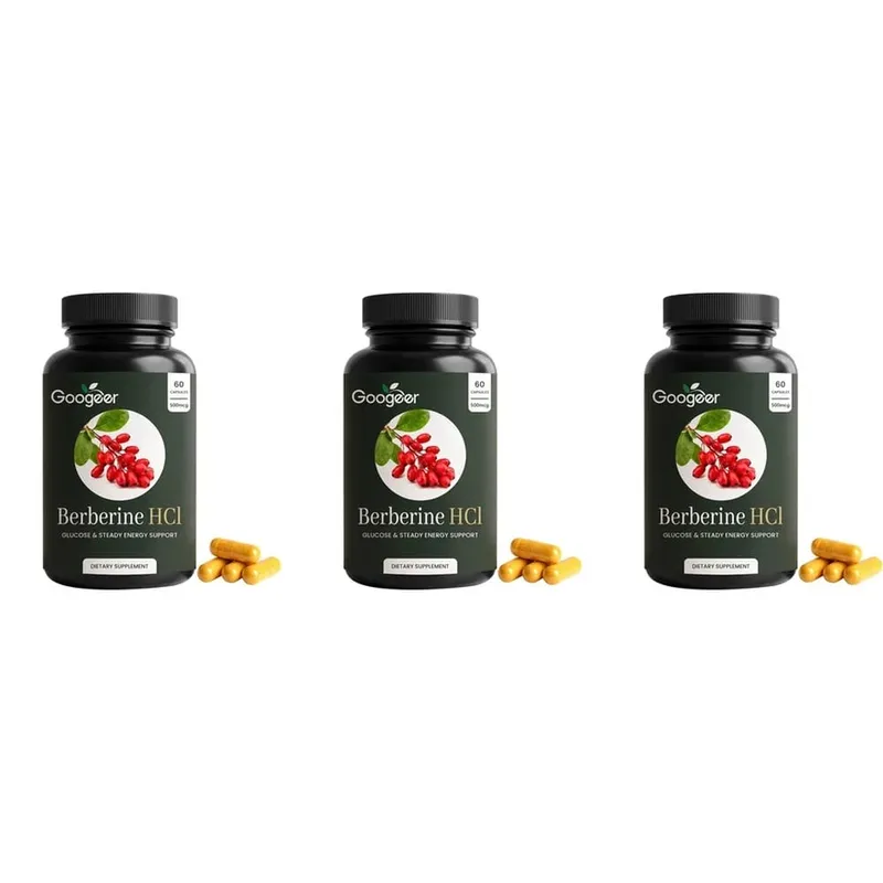 Googeer Berberine HCl Capsules Support Glucose Homeostasis and Steady Energy Plus Immune Support and Gut Health 60 Capsules — image 9