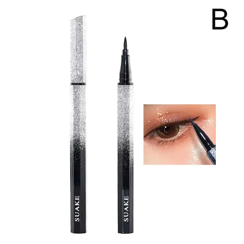 Tampon Eyeliner rotatif intégré noir marron, pochoir à ailes à double pointe, étanche, anti-taches, stylo liquide longue durée, DIY — image 10