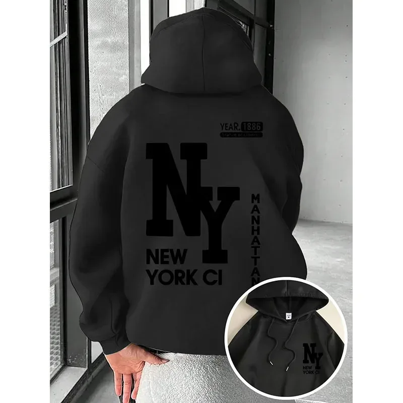 New Men's Autumn Fashion Letter Printed Soft and Comfortable Hoodie Outdoor Street Style Clothing — image 5