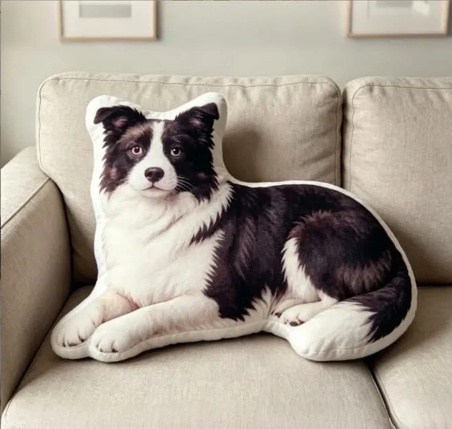 3D printed simulation dog pillow funny pet shaped pillow living room bedroom soft decoration personalized holiday gift