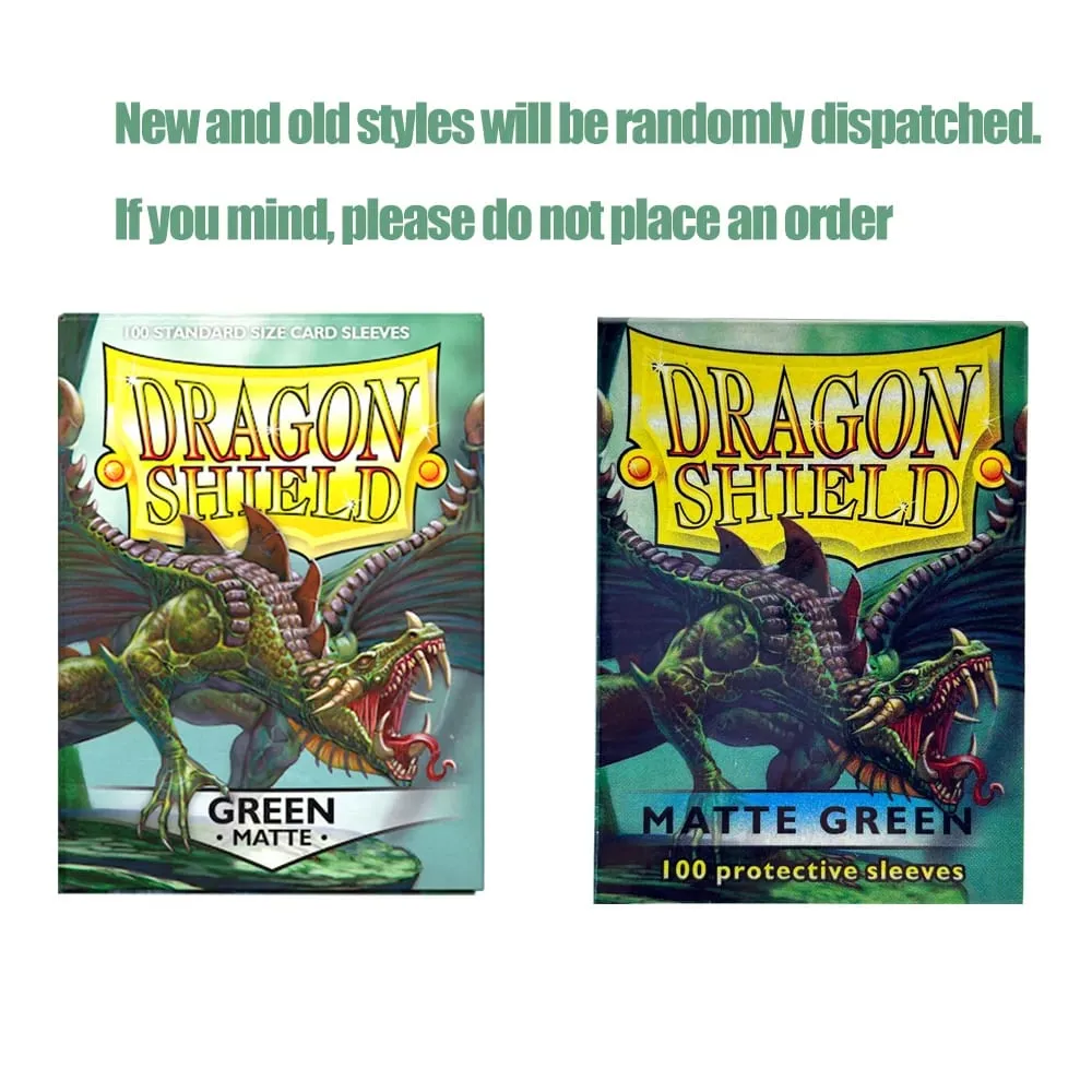 100 Stück/Karton, 66 x 91 mm, Standardgröße, Demark Dragon Shield, matte Kartenhüllen für MTG/PKM/YGO/TCG-Brettspielkarten