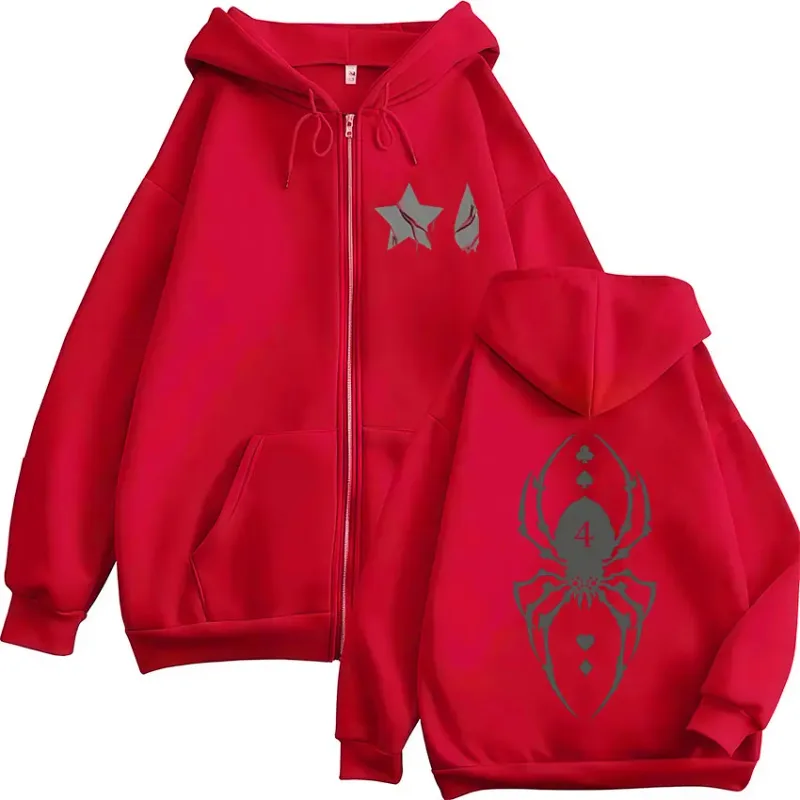 Japanese Anime Hunter X Hunter Spider Phantom Troupe Zipper Hoodies Men Women Casual Long Sleeves Zip Up Sweatshirts Jacket Coat